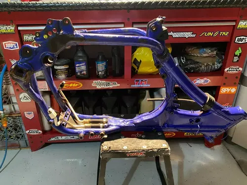 2004 YZ250F Frame OEM Main Frame Chassis Blue Yamaha YZ250 YAMAHA