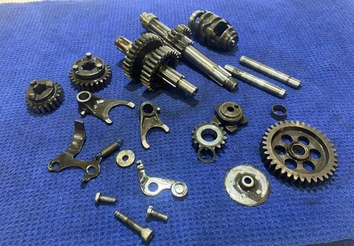 02-09 Kawasaki KLX110 OEM ENGINE TRANSMISSION TRANNY ASSEMBLY GEARS SHIFT DRUM 6