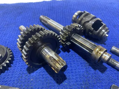 02-09 Kawasaki KLX110 OEM ENGINE TRANSMISSION TRANNY ASSEMBLY GEARS SHIFT DRUM 6