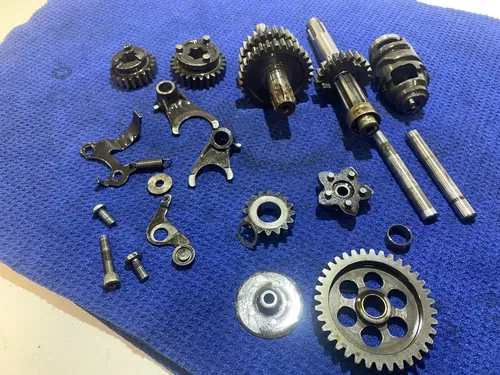 02-09 Kawasaki KLX110 OEM ENGINE TRANSMISSION TRANNY ASSEMBLY GEARS SHIFT DRUM 6