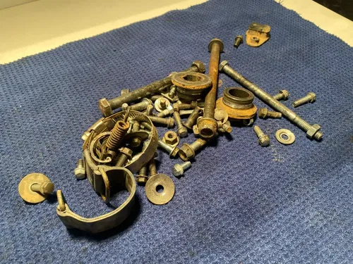 1999 OEM SUZUKI RM250 MISC FRAME HARDWEAR OEM BOLTS WASHERS PINS MISC RM250