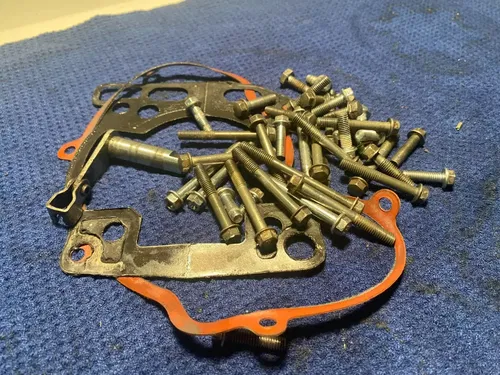 1999 99 RM250 MISC OEM SUZUKI MOTOR HARDWEAR BOLTS WASHERS SPROKET OEM BOLTS