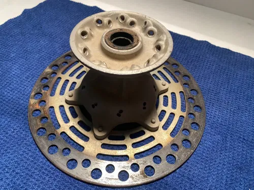 1996-2000 OEM Suzuki RM 250 Front Wheel Hub Rotor OEM SUZUKI FRONT HUB AND ROTOR