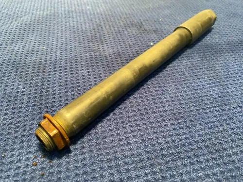 2000 Suzuki RM125 RM250 OEM Front Axle And Nut 1996 - 2000 54711-36E00 RM 125 #2