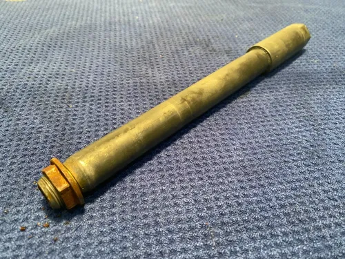 2000 Suzuki RM125 RM250 OEM Front Axle And Nut 1996 - 2000 54711-36E00 RM 125 #2