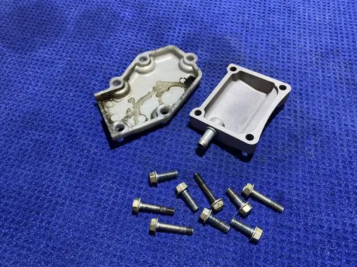 2002 KAWASAKI KX125 OEM POWER VALVE GOVERNOR CYLINDER SIDE COVERS 14091-1498 KX