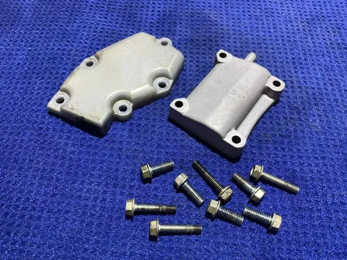 2002 KAWASAKI KX125 OEM POWER VALVE GOVERNOR CYLINDER SIDE COVERS 14091-1498 KX