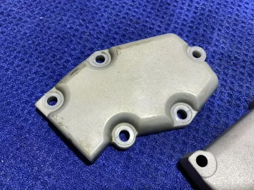 2002 KAWASAKI KX125 OEM POWER VALVE GOVERNOR CYLINDER SIDE COVERS 14091-1498 KX