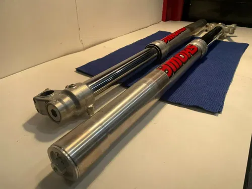 2000 SUZUKI RM125 Showa Front Forks Shocks Twin Chamber L R 51104-36E80 #2