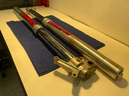 2000 SUZUKI RM125 Showa Front Forks Shocks Twin Chamber L R 51104-36E80 #2