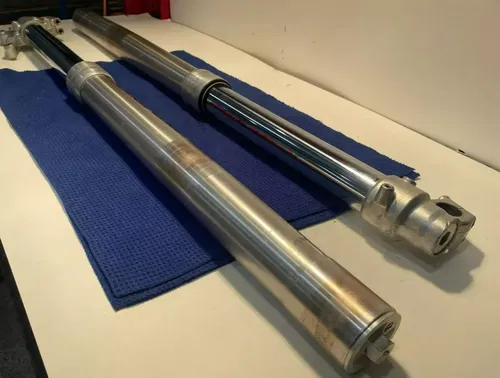 2000 SUZUKI RM125 Showa Front Forks Shocks Twin Chamber L R 51104-36E80 #2