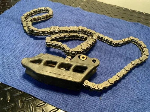 2015 YAMAHA YZ 125 Acerbis Chain Guide Block AND CHAIN ASSEMBLY YAMAHA YZ125/250