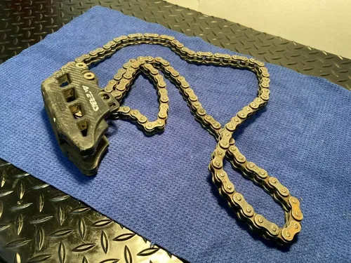 2015 YAMAHA YZ 125 Acerbis Chain Guide Block AND CHAIN ASSEMBLY YAMAHA YZ125/250