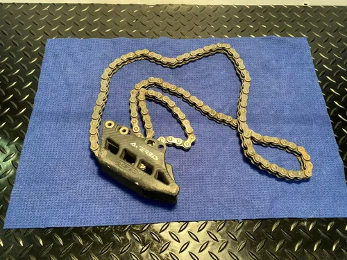 2015 YAMAHA YZ 125 Acerbis Chain Guide Block AND CHAIN ASSEMBLY YAMAHA YZ125/250