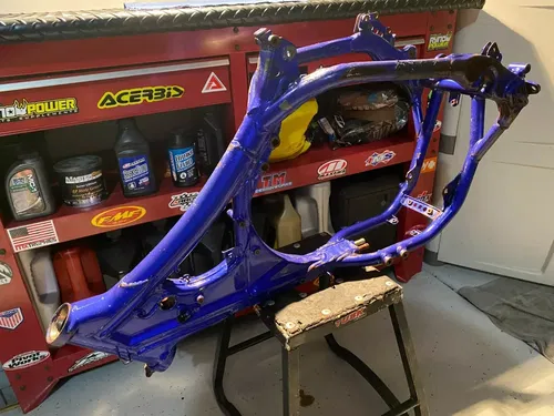 2004 YZ450F Frame OEM Main Frame Chassis Blue Yamaha YZ450F YAMAHA