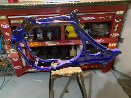2004 YZ450F Frame OEM Main Frame Chassis Blue Yamaha YZ450F YAMAHA