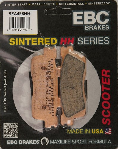 EBC 1 Pair SFA HH Series Scooter Sintered Brake Pads MPN SFA498HH