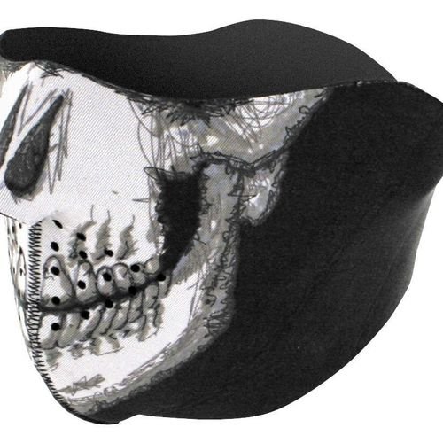 Zan Headgear Half Mask Neoprene Skull Face