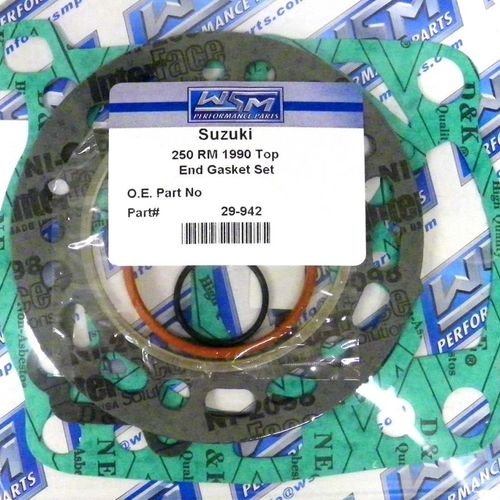 WSM Top End Gasket Kit For Suzuki 250 RM 1990 29-942