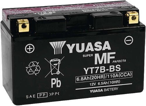 Yuasa AGM Maintenance Free Battery - YUAM62T7B
