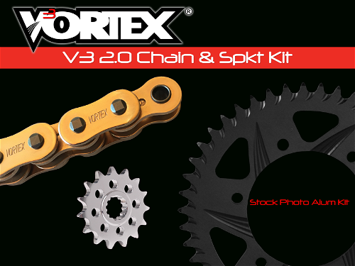 Vortex Gold GFRA G520SX3-114 Chain and Sprocket Kit 15-45 Tooth - CKG6233