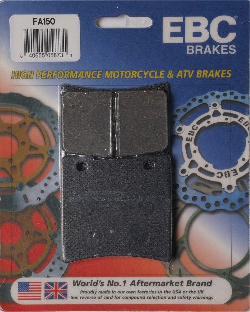 EBC 1 Pair FA Series Organic Replacement Brake Pads For Suzuki GV1400GT 1986-1988
