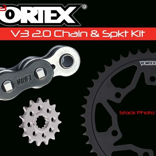 Vortex Black WSS 530SX3-112 Chain and Sprocket Kit 15-47 Tooth - CK5120