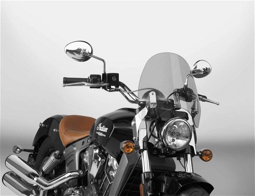 National Cycle Gray SwitchBlade Deflector Quick Release Windshield With Mount Kit, Straight Forks For Honda VT1300CS 10-14