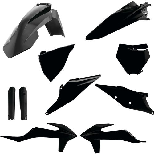 Acerbis Black Full Plastic Kit for KTM - 2726490001