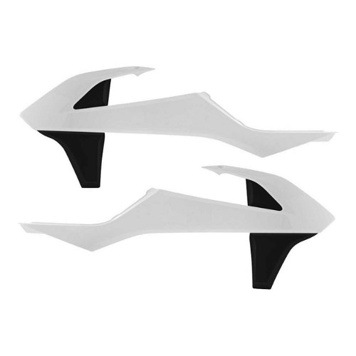 Acerbis White/Black Radiator Shrouds for KTM - 2421081035