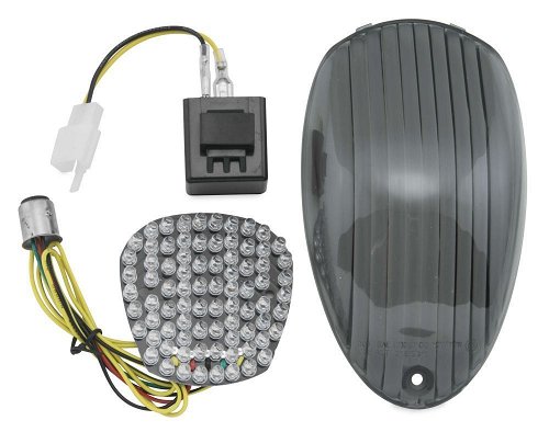 Integrated and Sequential Taillight For Kawasaki VN900 Vulcan Classic/LT 2006-2013 Tinted/Smoke