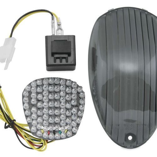 Integrated and Sequential Taillight For Kawasaki VN900 Vulcan Classic/LT 2006-2013 Tinted/Smoke