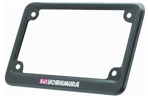 Yoshimura License Plate Frame Aluminum Black - 070BG-LPF-K
