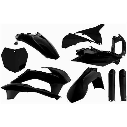 Acerbis Black Full Plastic Kit for KTM - 2403090001