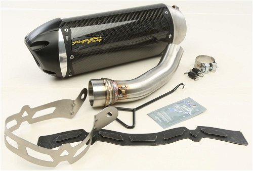 Two Brothers Racing S1R Standard Carbon Slip-On Exhaust For Suzuki SV650 2017-2018 005-4500405-S1