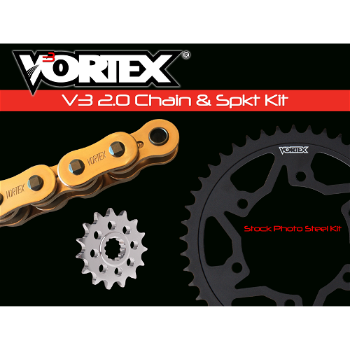 Vortex Gold WSS G520SX3-108 Chain and Sprocket Kit 14-38 Tooth - CKG2266