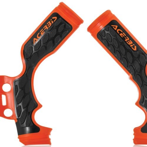 Acerbis 16 Orange/Black X-Grip Frame Guard - 2688765225