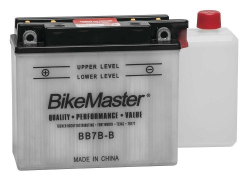 BikeMaster Performance Conventional Battery For Yamaha TT-R225 1999-2005 White