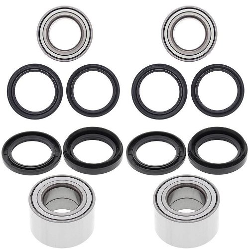 Complete Bearing Kit for Front and Rear Wheels fit Suzuki LT-A500XP 15