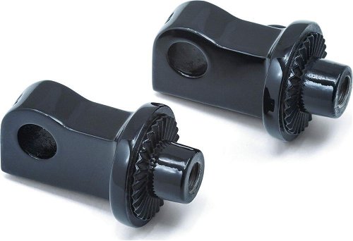 Kuryakyn Peg Adaptors Black Splined Peg Adapter Splined Black