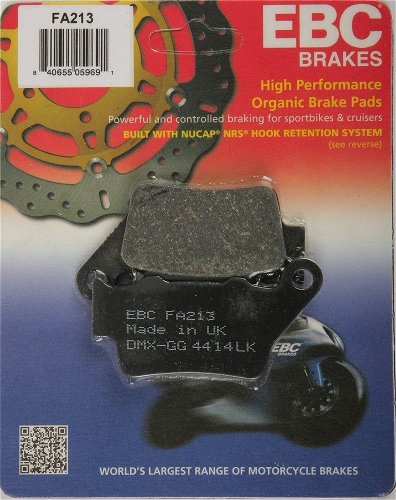 EBC 1 Pair FA Series Organic Replacement Brake Pads MPN FA213