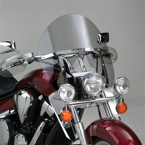 National Cycle Light Gray SwitchBlade Chopped Quick Release Windshield With Mount Kit, Tapered Forks