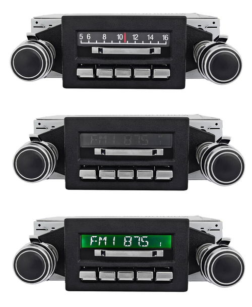 Custom Autosound 1955-56 Chevy Slidebar Car Stereo with Bluetooth