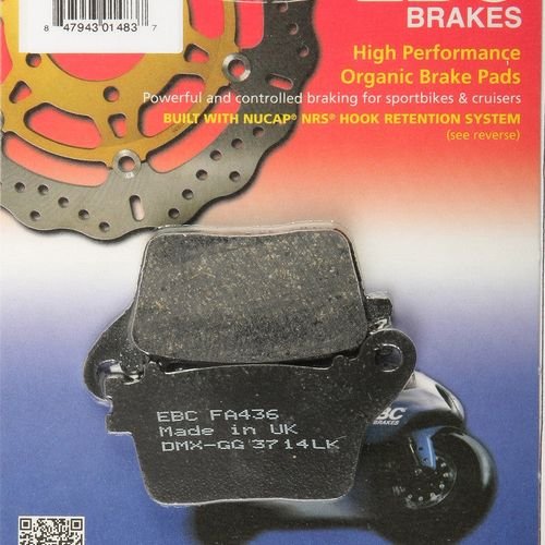 EBC 1 Pair FA Series Organic Replacement Brake Pads MPN FA436