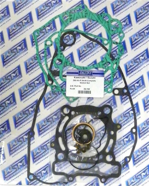 WSM Complete Gasket Kit For Kawasaki / Suzuki 250 KX-F / RMZ 04-08 25-760