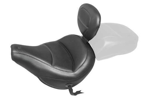Mustang Standard Touring Seat With Backrest Black 79330