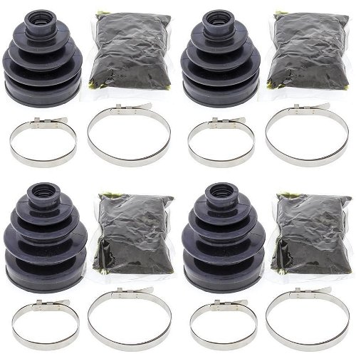 Complete Front Inner & Outer CV Boot Repair Kit LT-F400F Eiger 4wd 05-07 For Suz