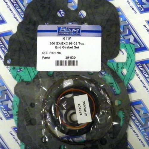WSM Top End Gasket Kit For KTM 200 EXC / SX 98-02 29-830