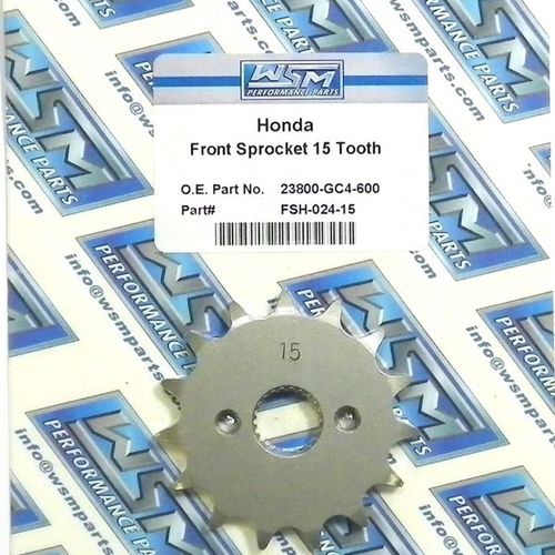 WSM Front Sprocket For Honda 80 / 85 FSH-024-15