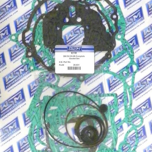 WSM Complete Gasket Kit For KTM 200 EXC / SX / XC 02-16 25-831
